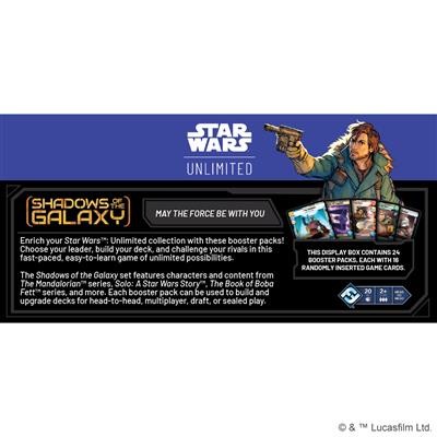 Star Wars Unlimited: Shadows of the Galaxy Booster Box FFG SWH0202