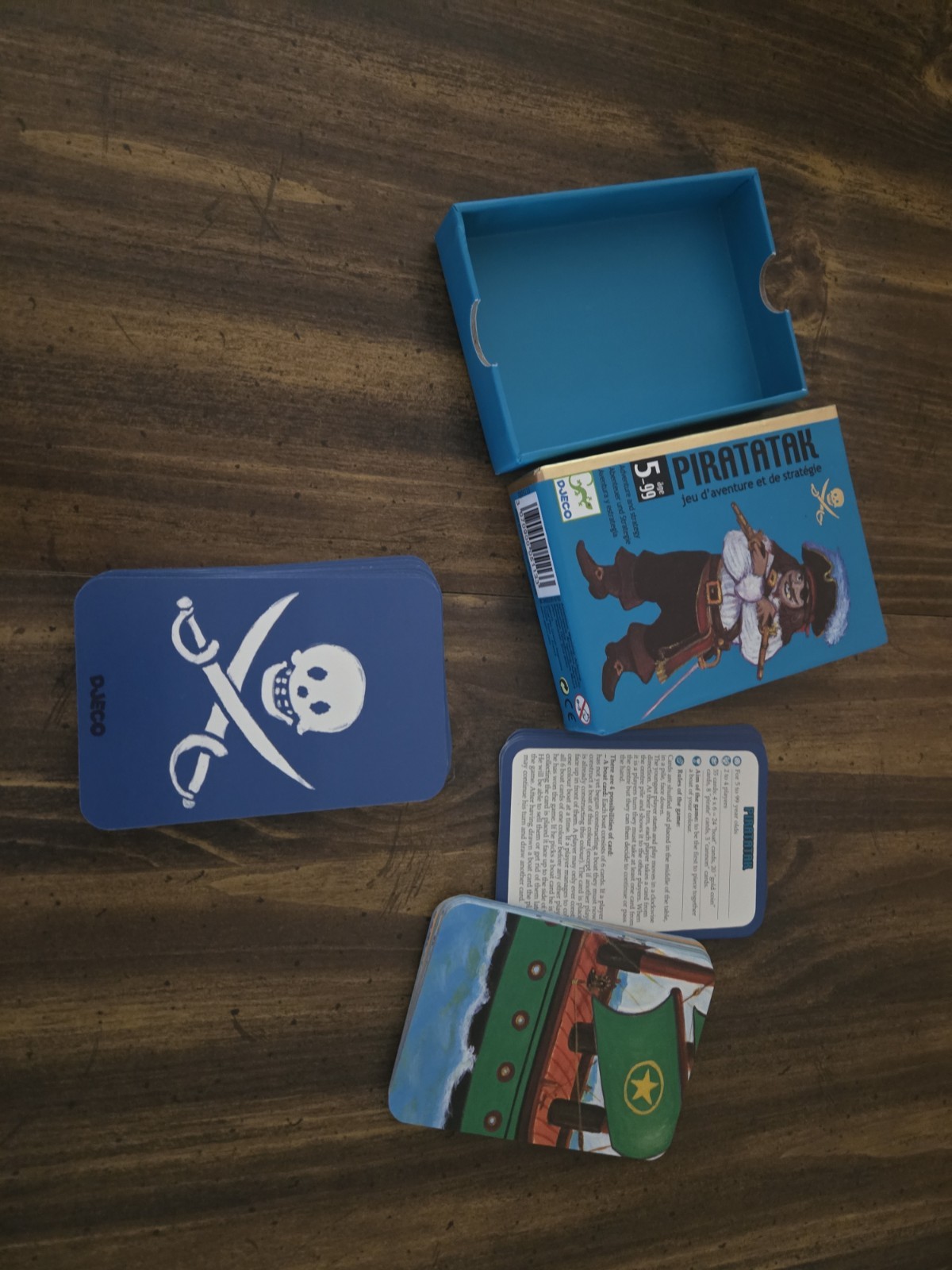 Djeco Piratatak Card Game Pirate Adventure & Strategy Game