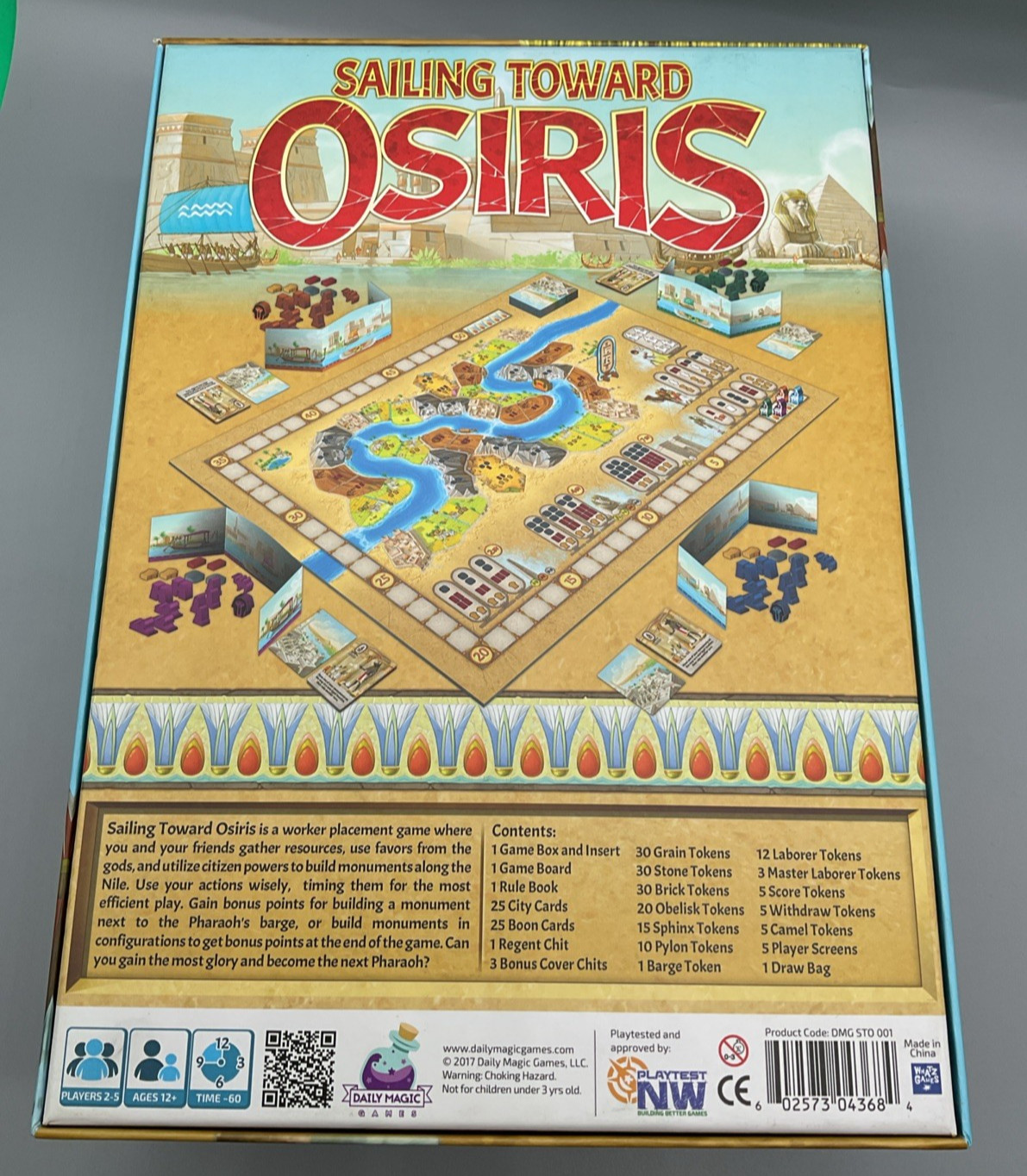 2018 Sailing Toward Osiris Strategy Board Game Daily Magic Games COMPLETE