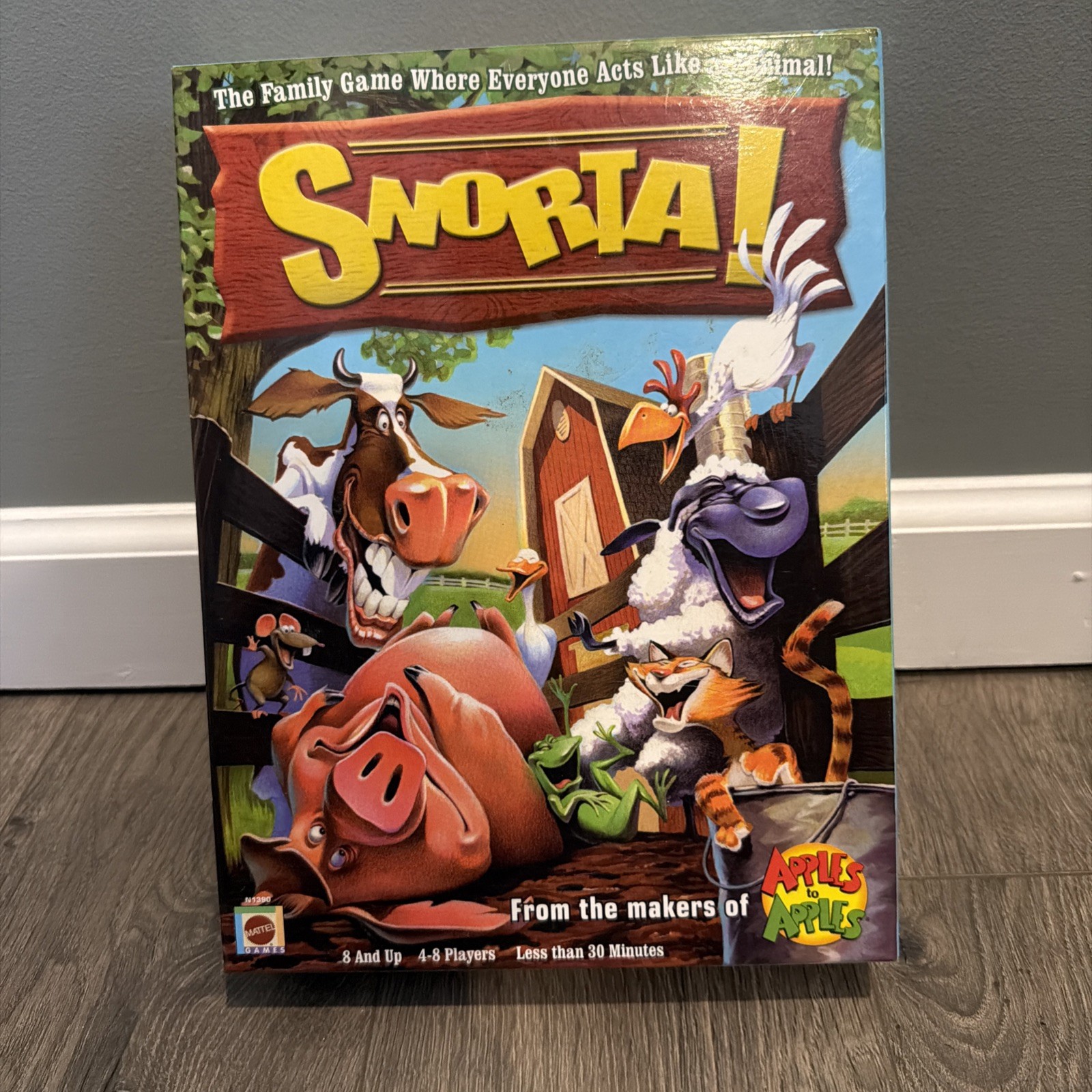 SNORTA! Farm Animal Barnyard Board Game Mattel 2007 Family- SEE DESCRIPTION!!!