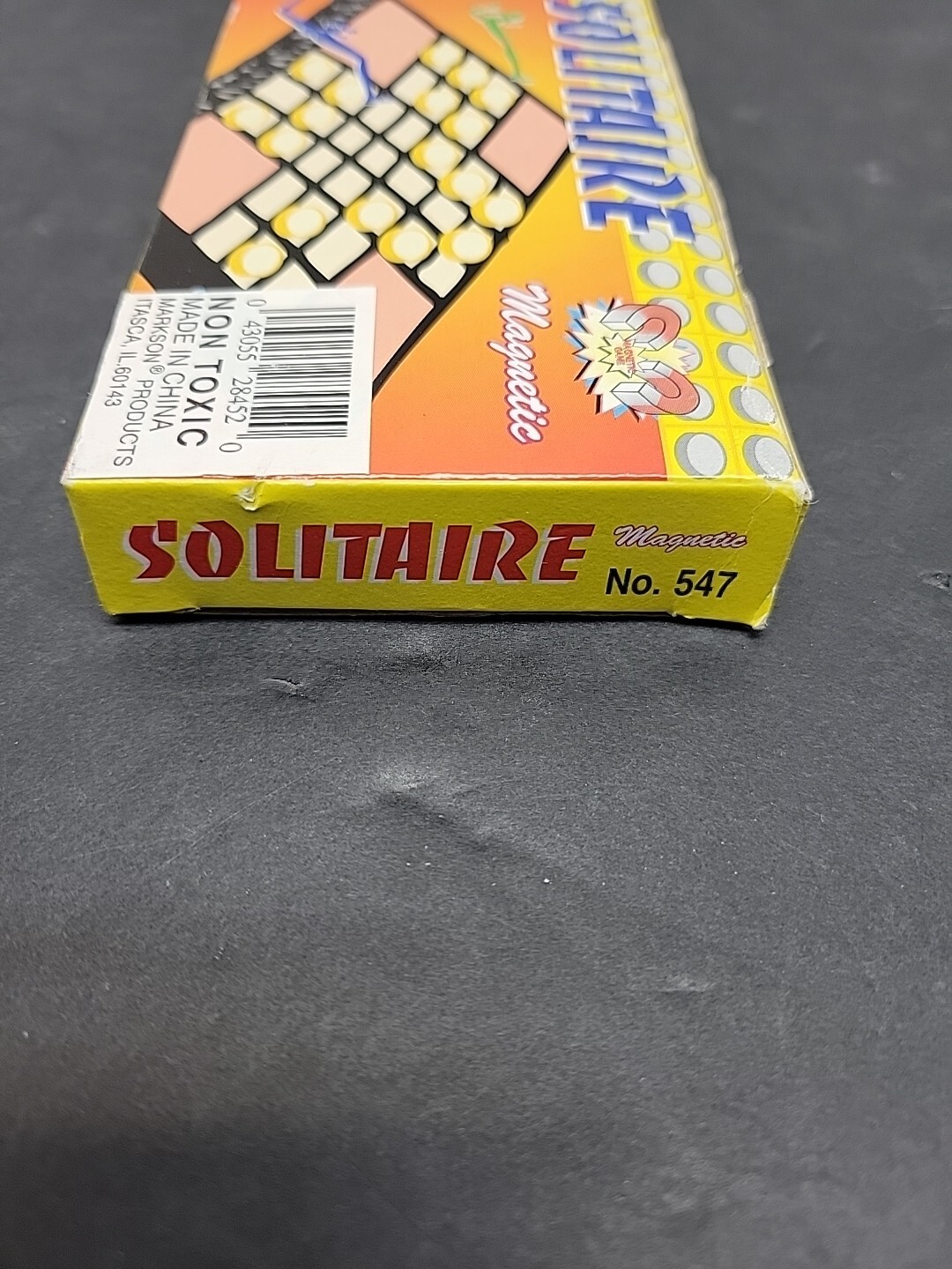 VTG Magnetic Solitaire Mini Game REG Super Accord UK China Travel PuzzleVac Fun
