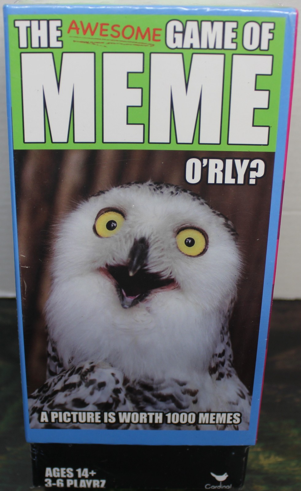 The Awesome Game of Meme Cards Game Box Ages 14+ 3-6 Players