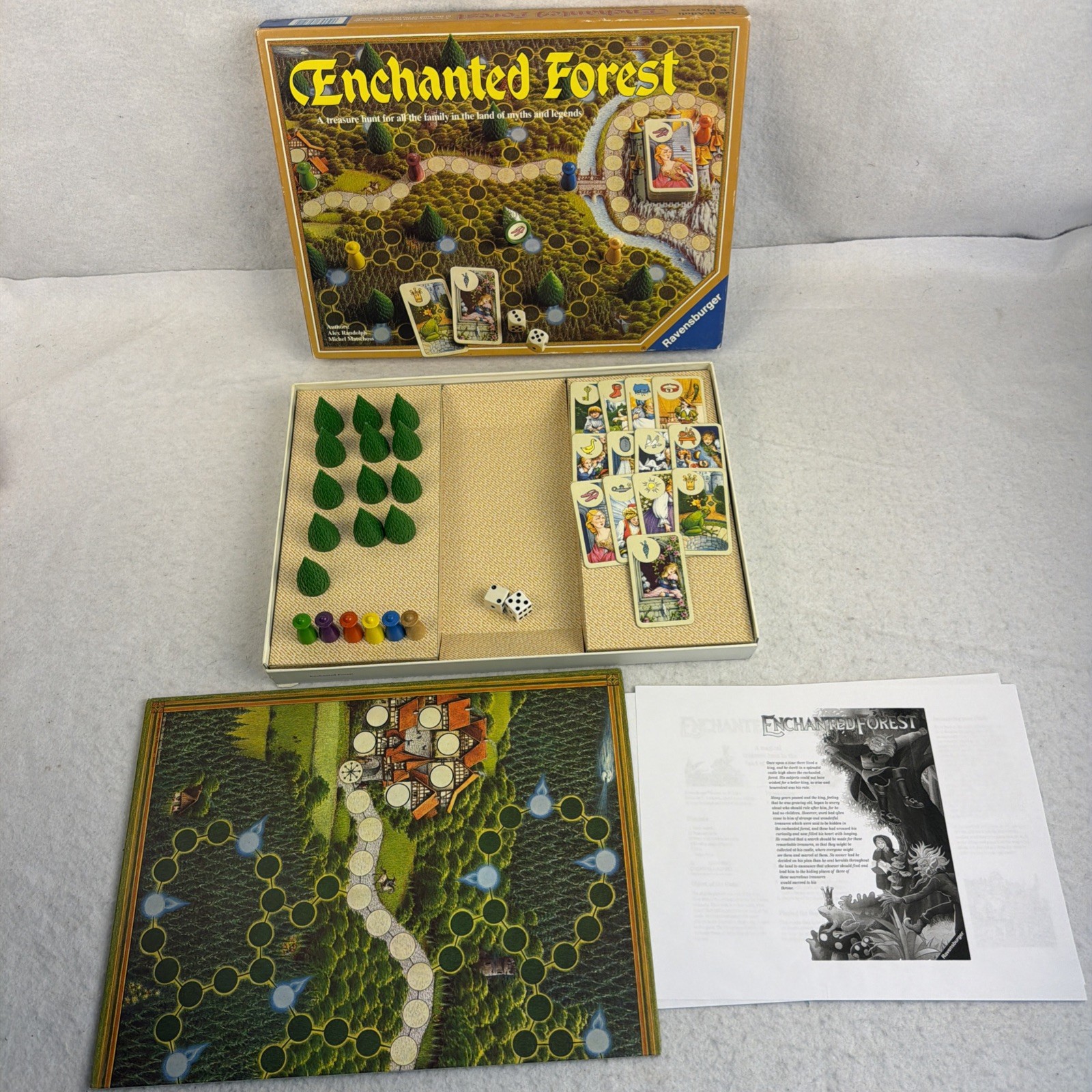 Vintage Enchanted Forest Board Game Ravensburger 1982 First Edition Complete