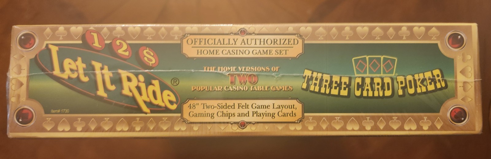 Let It Ride – Three Card Poker- Texas Hold ‘Em Home Casino Game Set NEW SEALED
