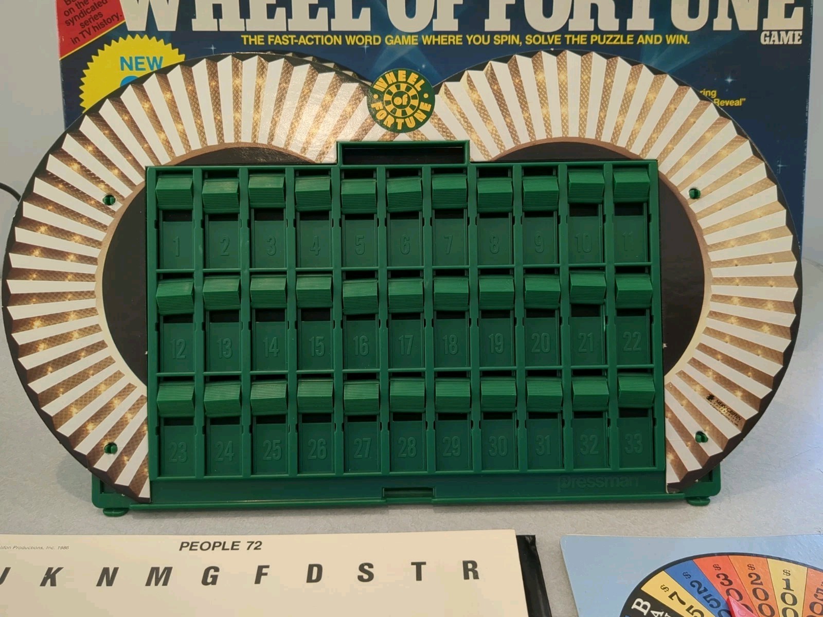 WHEEL OF FORTUNE 2nd Ed Complete Board Game 1985