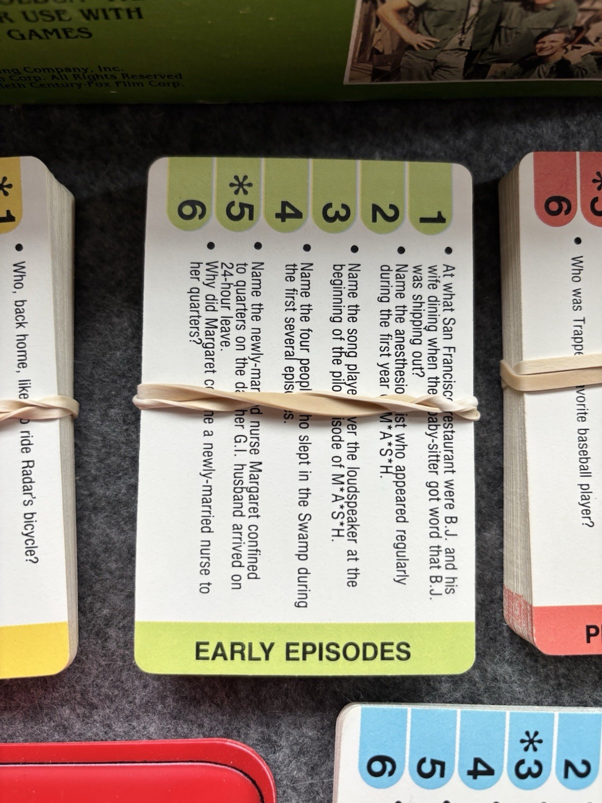 VTG 1984 GOLDEN TRIVIA GAME M*A*S*H EDITION COMPLETE 2+ PLAYERS AGES 10 TO ADULT