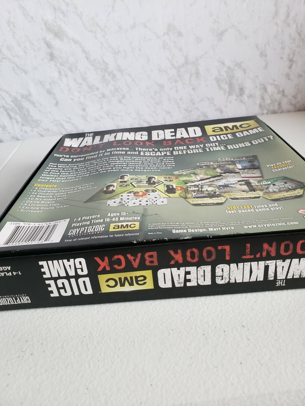 AMC The Walking Dead Don’t Look Back Dice Game Zombie Horror Board Game Complete