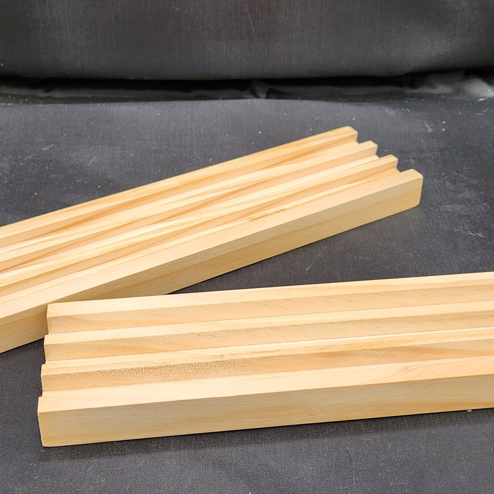 Ideal Solid Wood Domino Trays 4 Trays 2013 No Dominos