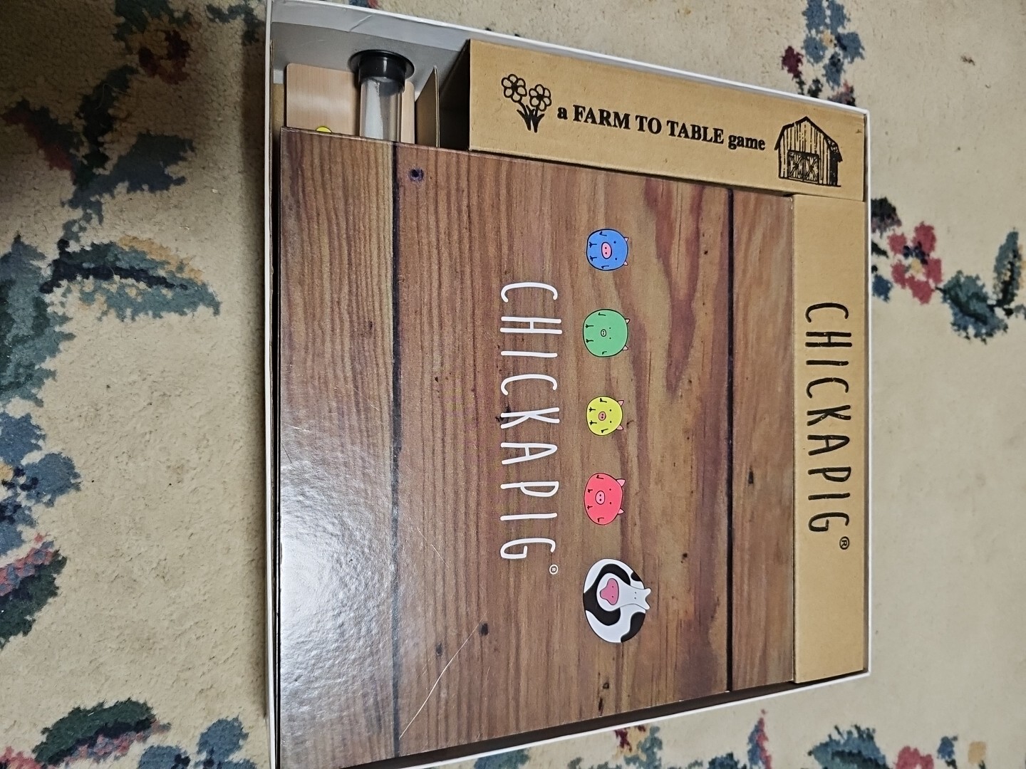 Chickapig Farm To Table Board Game. 2-4 Players 8 & Up. 100% Complete