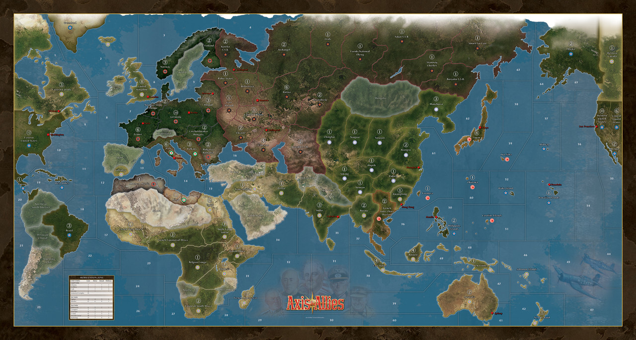 Axis & Allies: Anniversary Edition Board Strategy World War II Renegade Tabletop