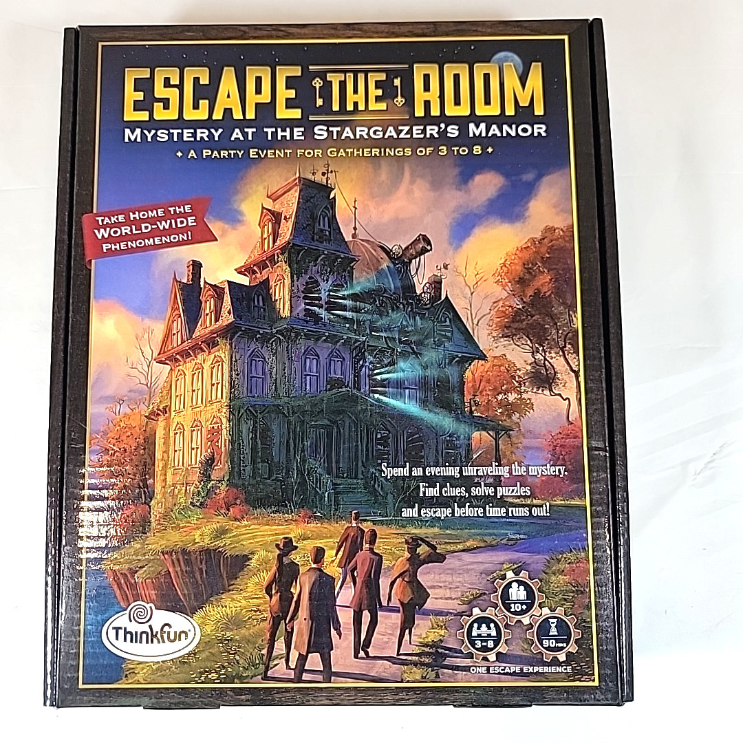 ESCAPE THE ROOM Mystery at The Stargazer’s Manor Board Game 3-8 people