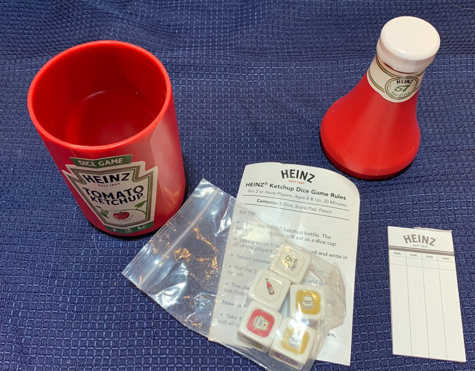 Heinz 57 Tomato Ketchup Family Dice Game Fully Complete 2020 Big G Creative