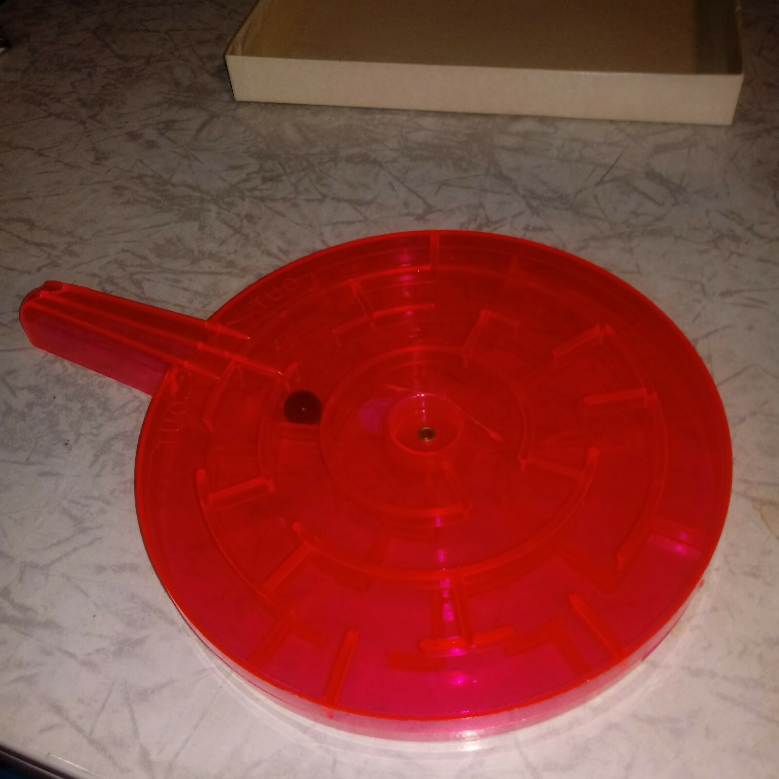 Vintage 1966 Milton Bradley Skill-it Frying Pan Maze Game, Original Box & Marble