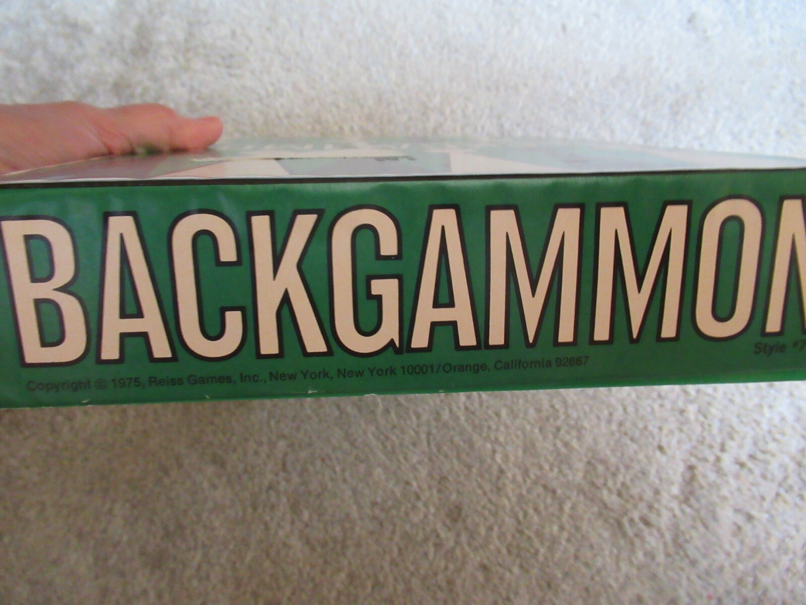 1975 Reiss Games brand BACKGAMMON Complete FREE SHIPPING