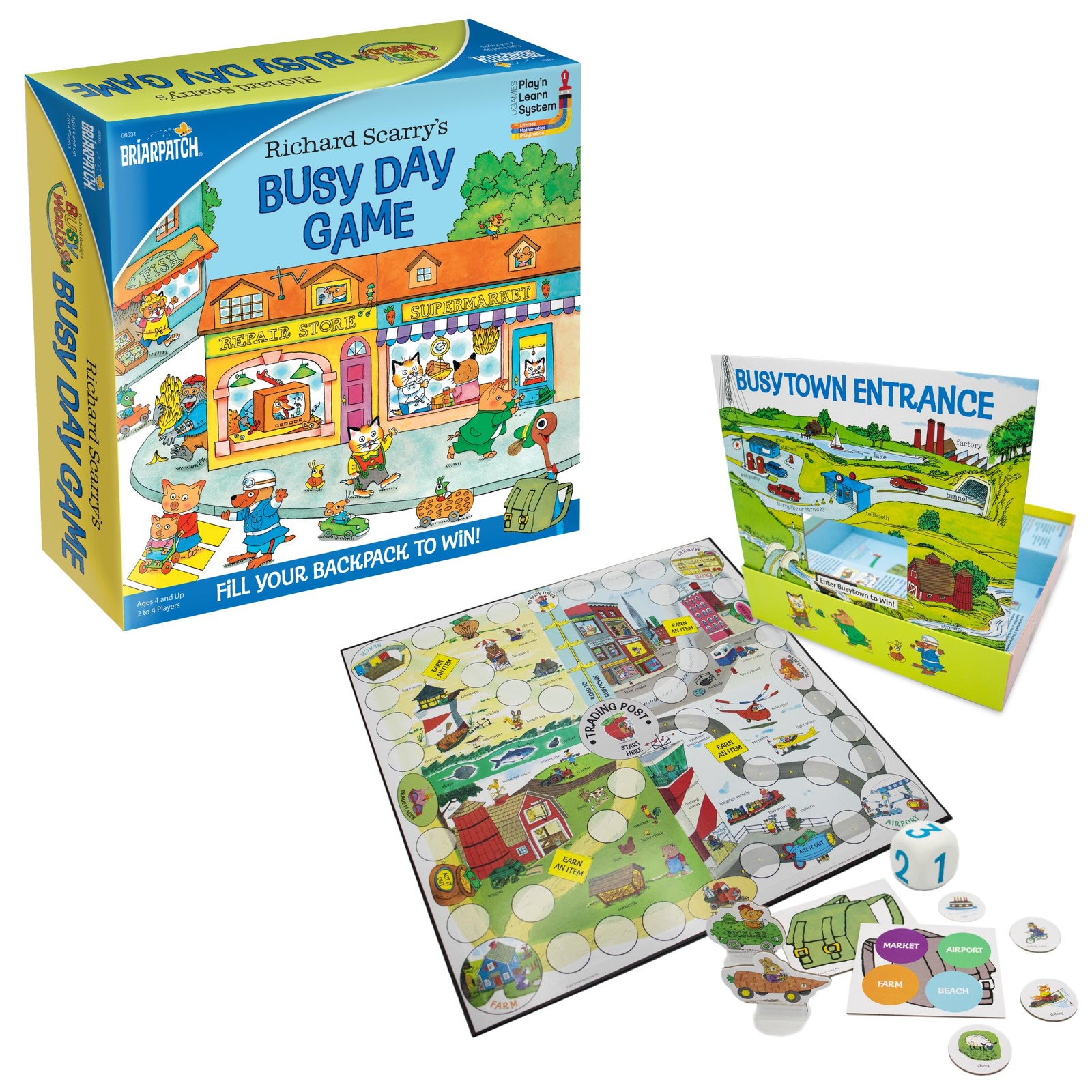 , Richard Scarry’s Busy Day Game, Based on Early Reader Books for Preschool, …