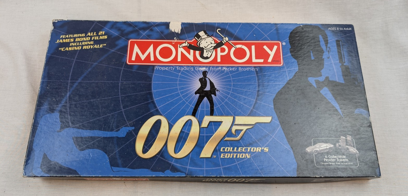 James Bond 007 Collector’s Edition Monopoly Board Game 2006 missing instructions