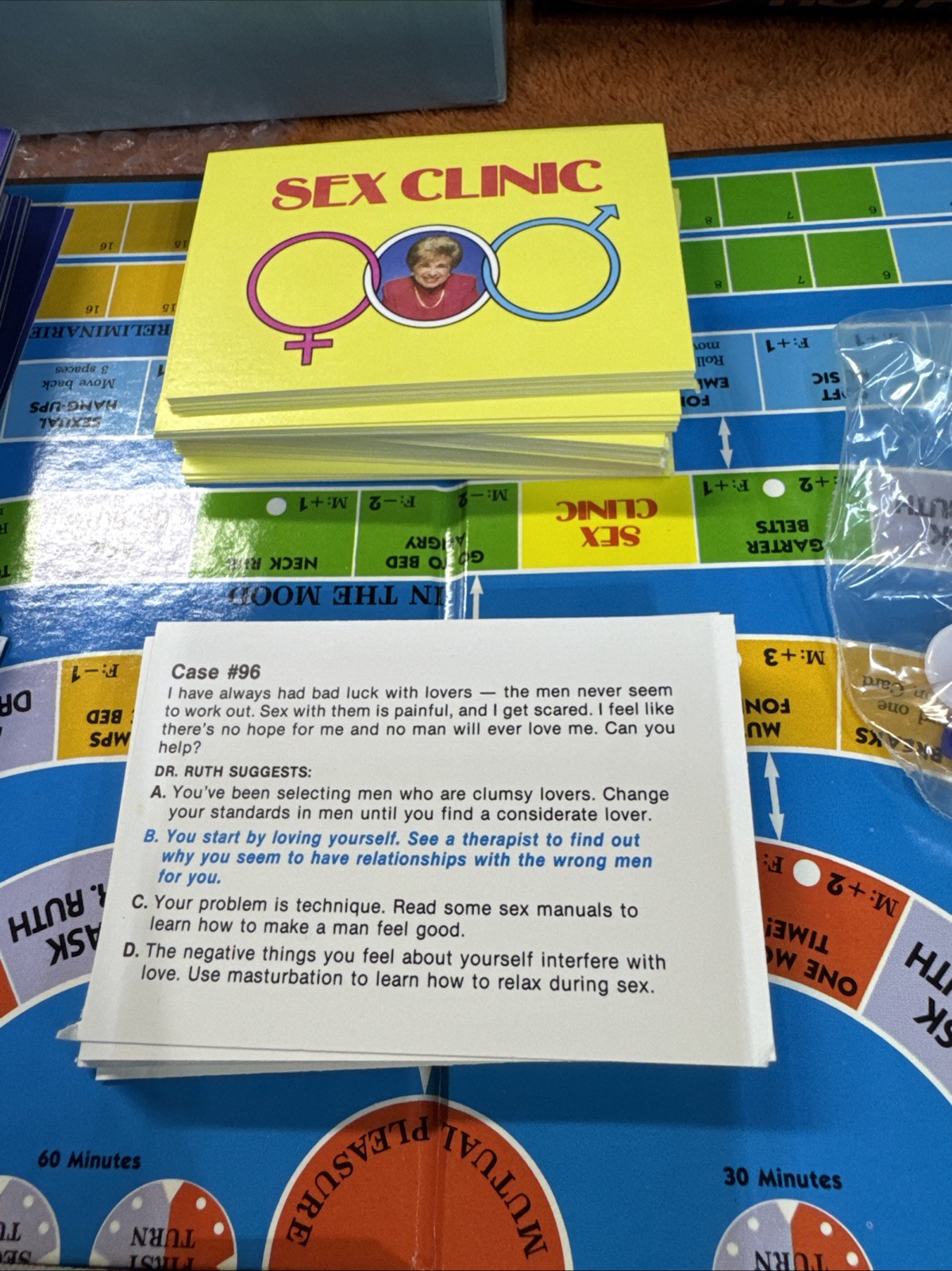 Dr Ruth’s Game Of Good Sex 1985 Vintage For 1-2 Couples Great Condition Complete