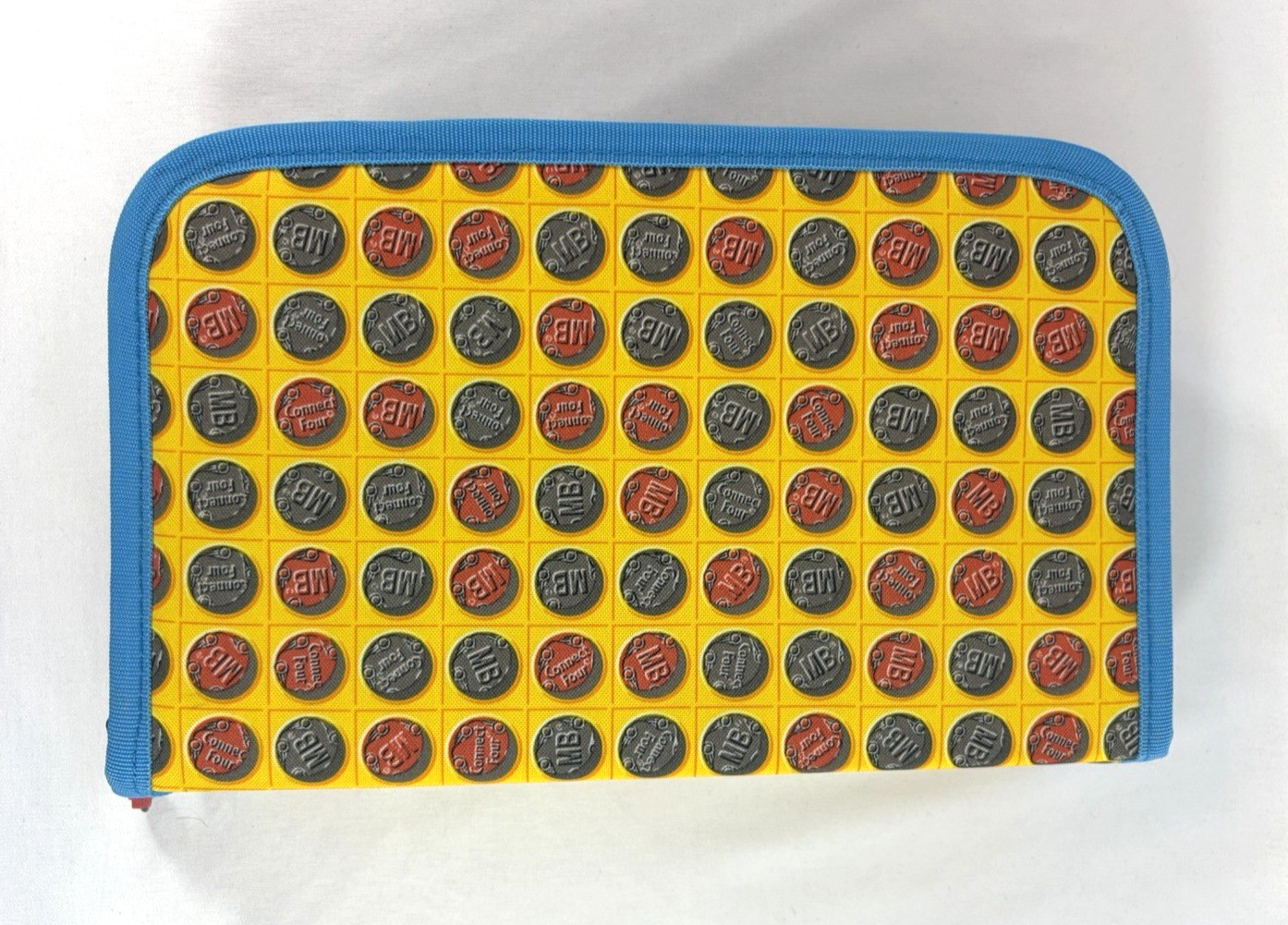 Connect 4 Four Travel Folio Board Game Zipper w Fabric Carrying Case Hasbro