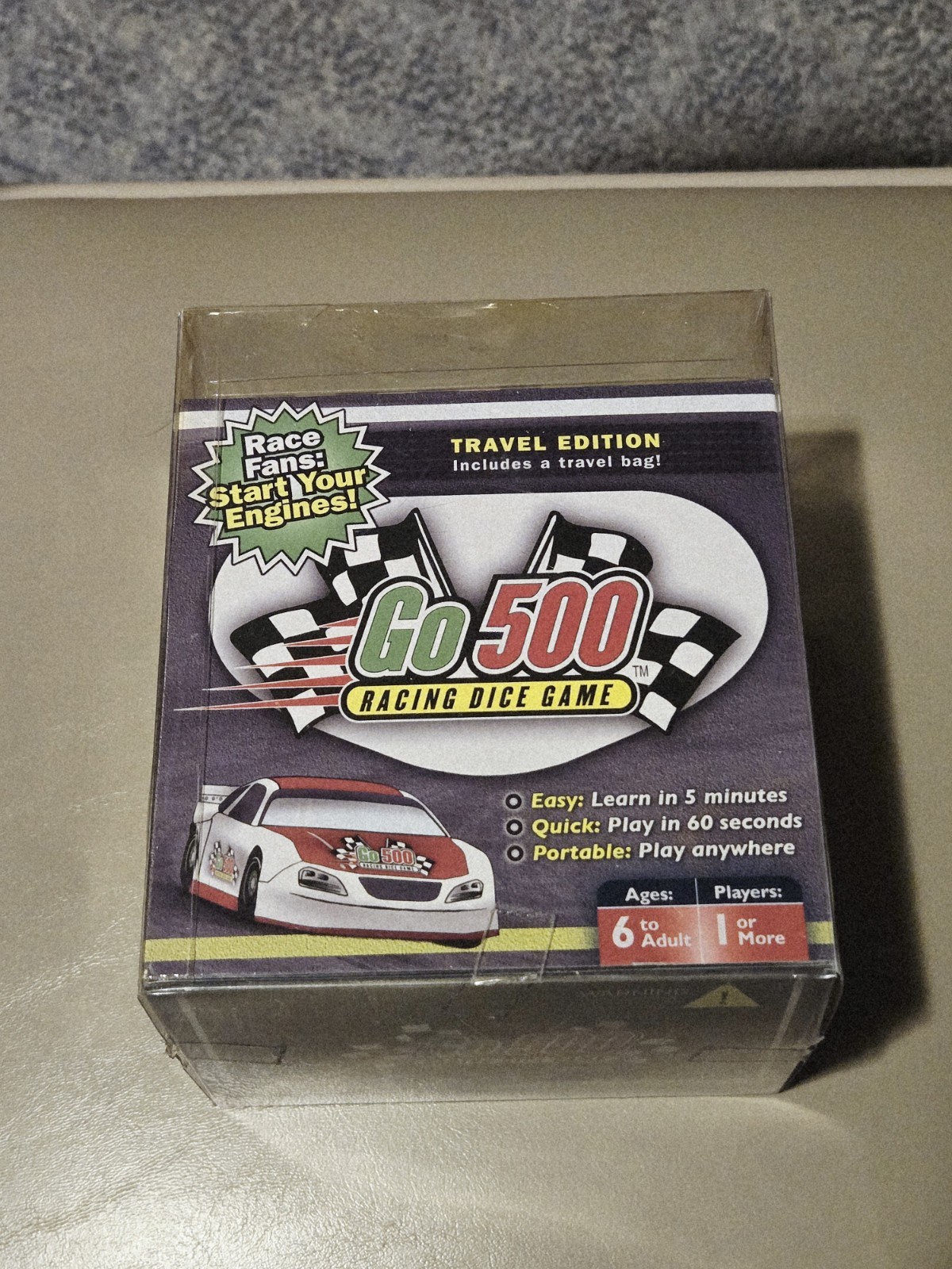 Go 500 Racing Dice Game Travel Edition – New in Box, For 1 or More Players