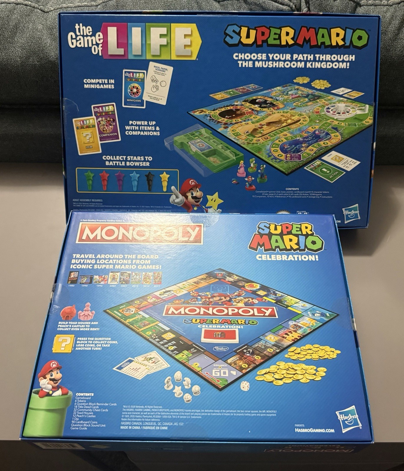 Hasbro Super Mario Monopoly And The Game Of Life Missing Monopoly Player Tokens