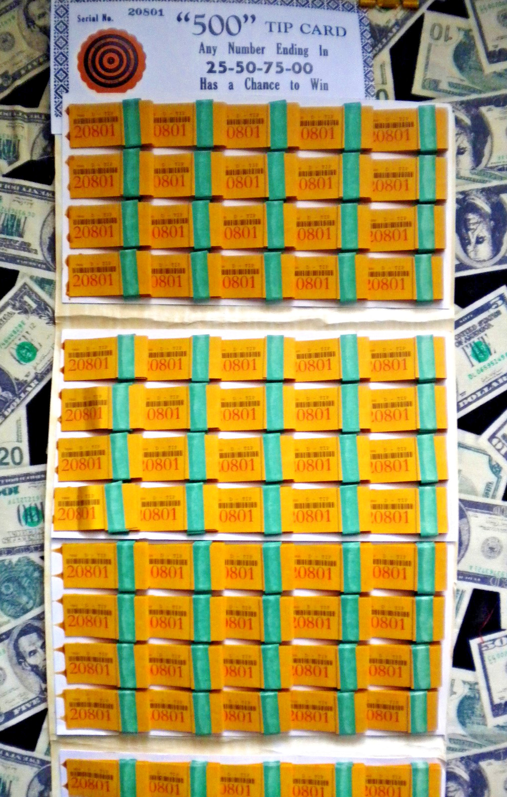 ( 1 ) 500-P5 REGULAR TIP “NOT Sure”(000-499) NumberEnding In 25-50-75-00 PullTab