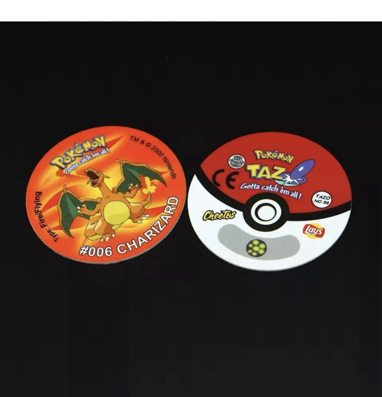 Pokemon Tazos Pogs 160 pcs 1st Generation Strokes Box 3D Round Square Collection