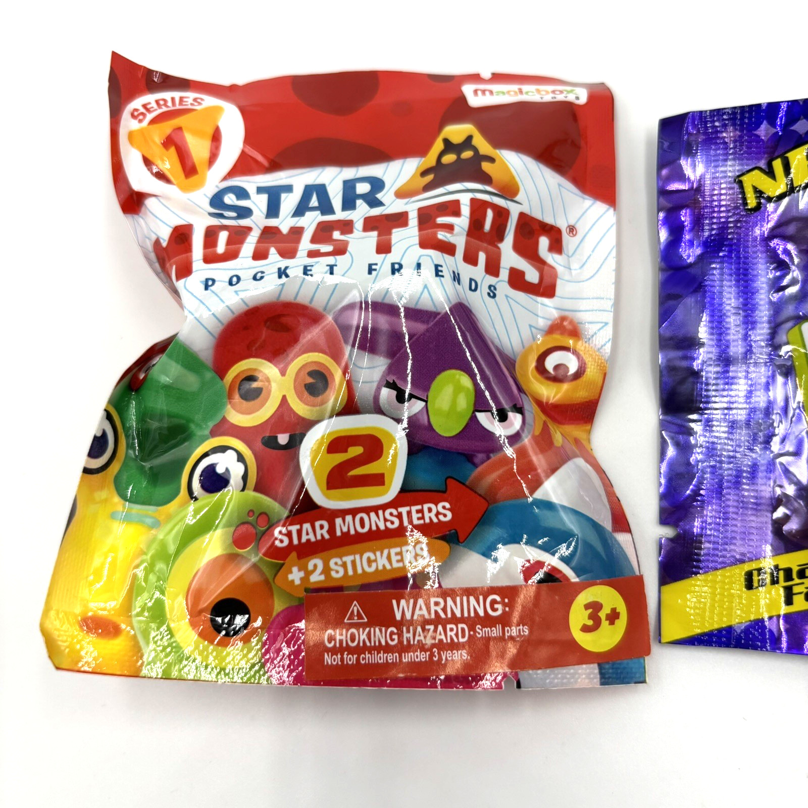 2 SEALED PACKS Magic Box Star Monsters and TOPPS Blinku like Gogos Crazy Bones