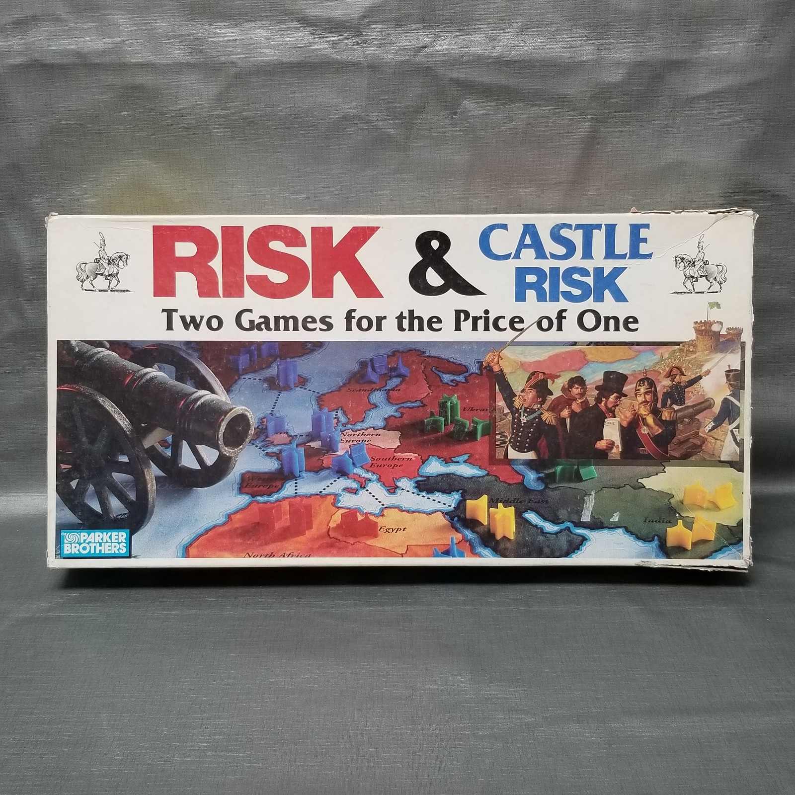 For Parts RISK + Castle 2-in-1 Board Game – Missing Some Pieces