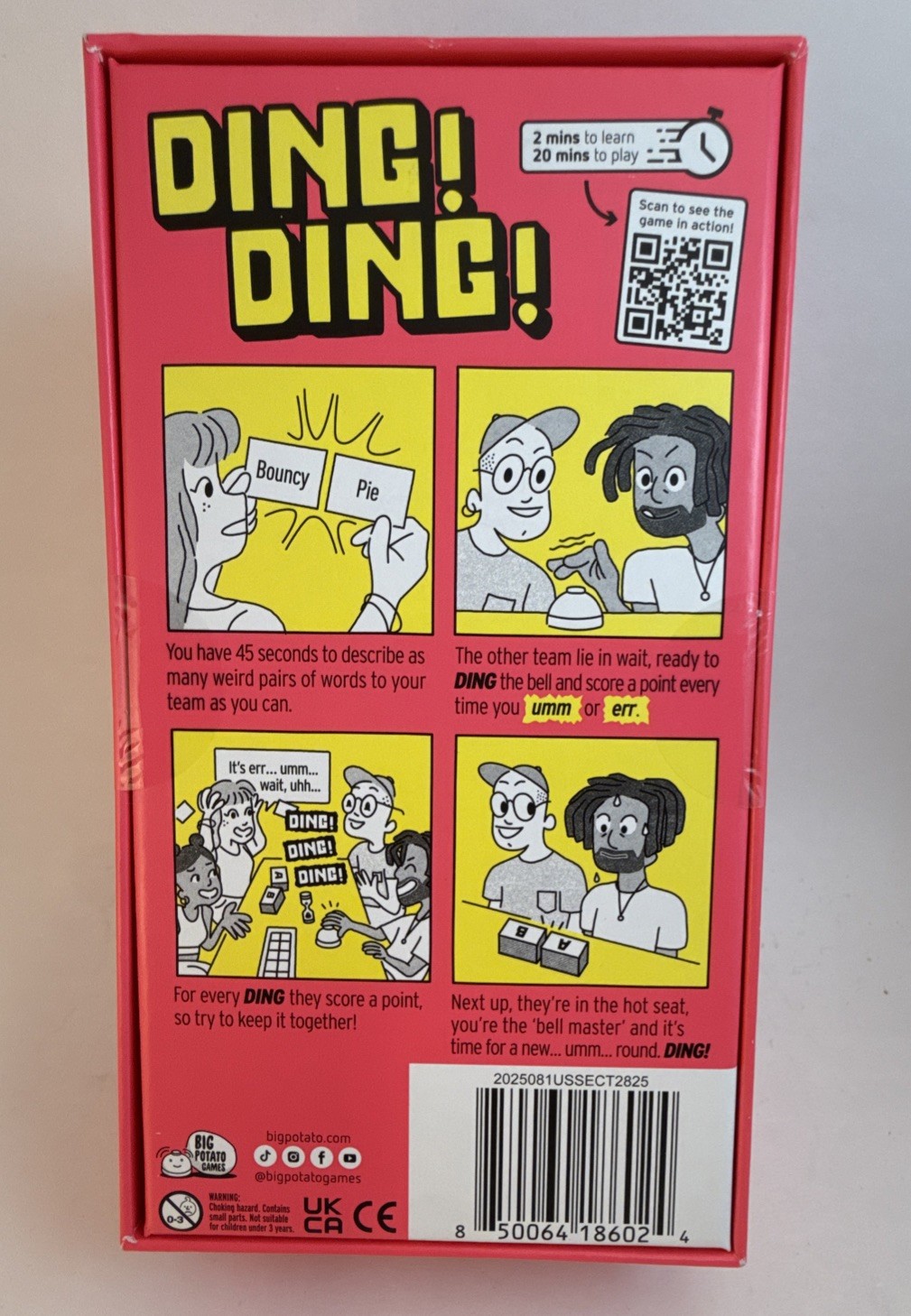 Big Potato Games – You Can’t Say “Umm” Board Game Sealed New 4-10 Players
