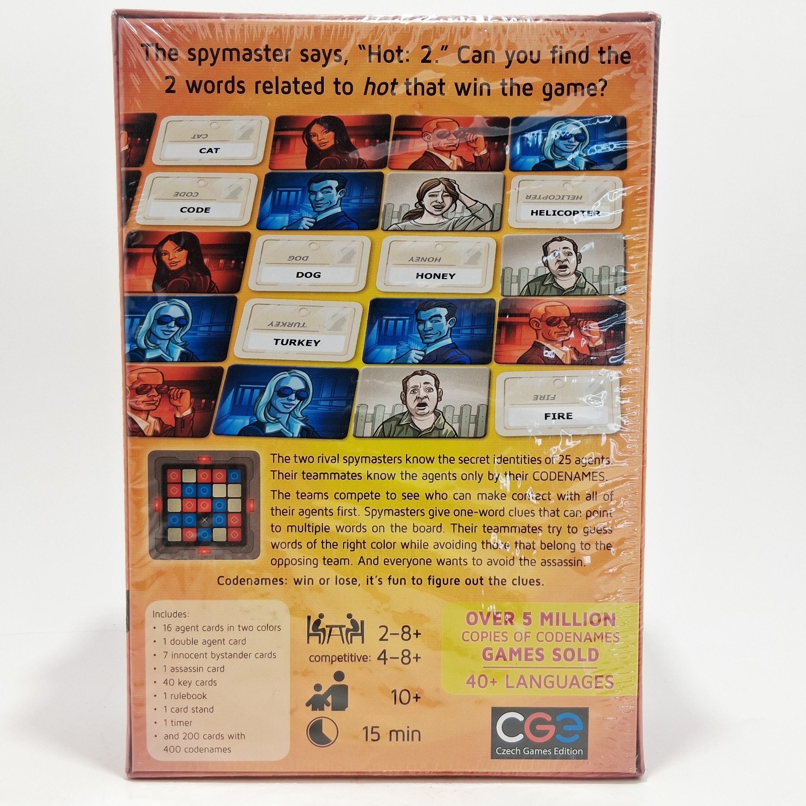 CODENAMES Board Game Czech Games Edition Vlaada Chvatil 10+ yrs #1 Partygame NEW