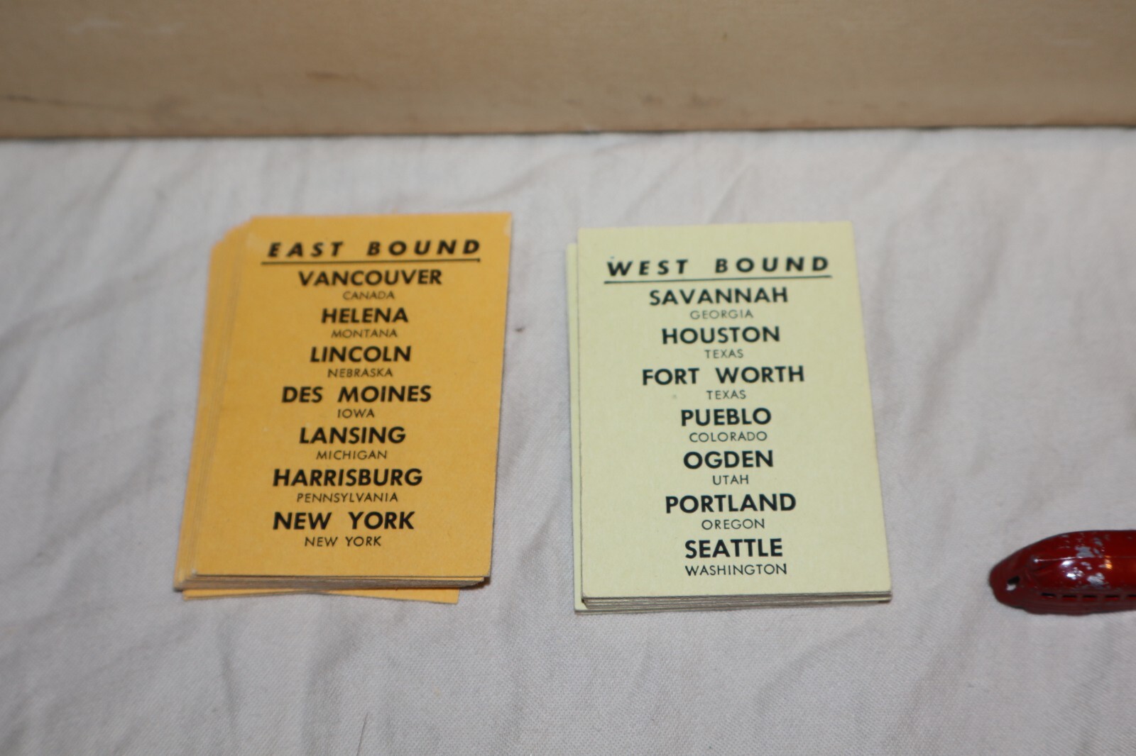 Vintage 1952 Parker Brothers Across the Continent Board Game *READ*