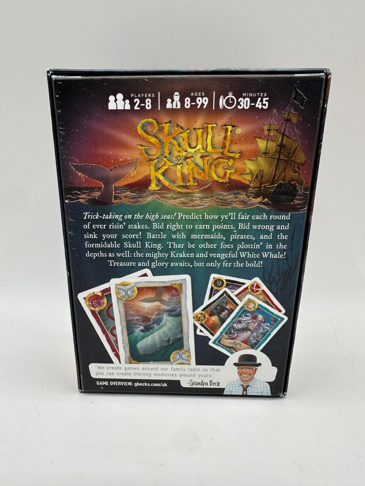 NEW Open Box Skull King Card GTame Grandpa Beck’s Games Ages 8+ 2-8 Players