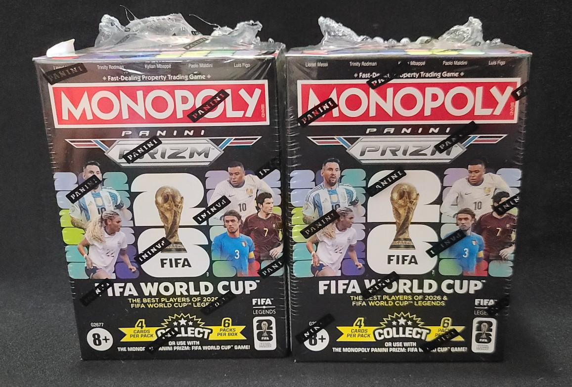 💙Best $ Lot 2x💙2026 Panini Prizm Monopoly FIFA World Cup Trading Cards Blaster