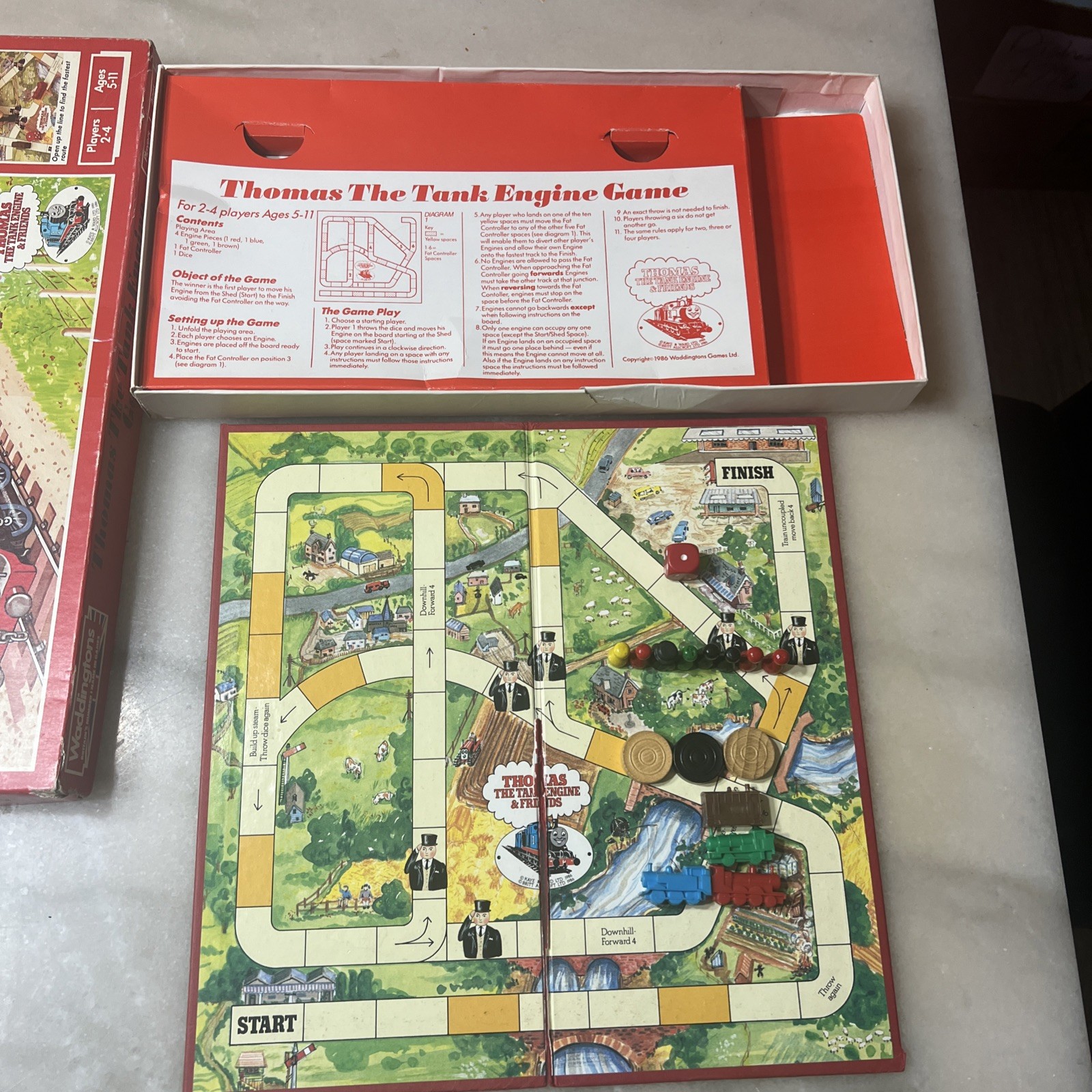 Vintage Thomas the Tank Engine Board Game 1986 Croner Australia
