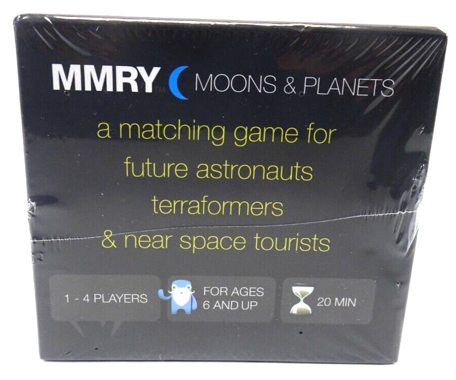 Moons & Planets Matching Game MMRY Guidebook 50 Tiles 2017 FACTORY SEALED HTF