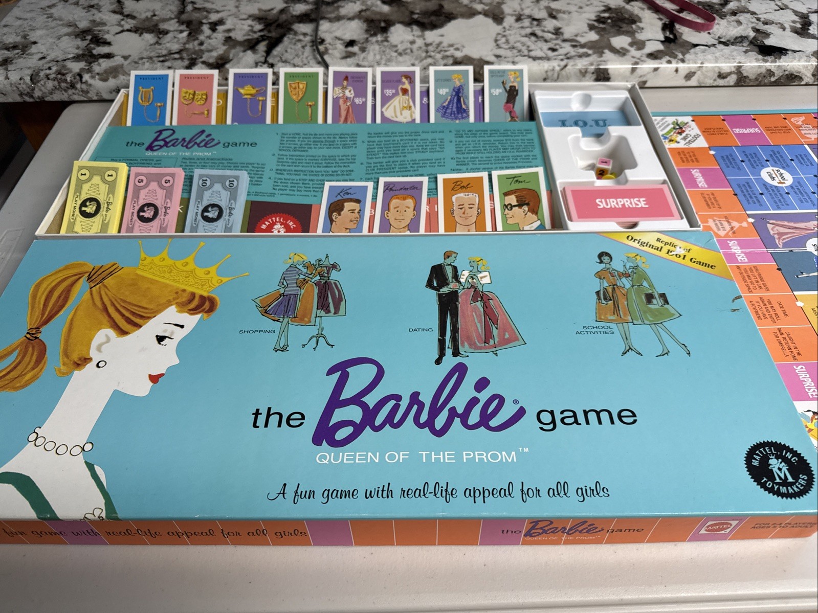 Barbie Queen of the Prom Game by Mattel Complete 1995