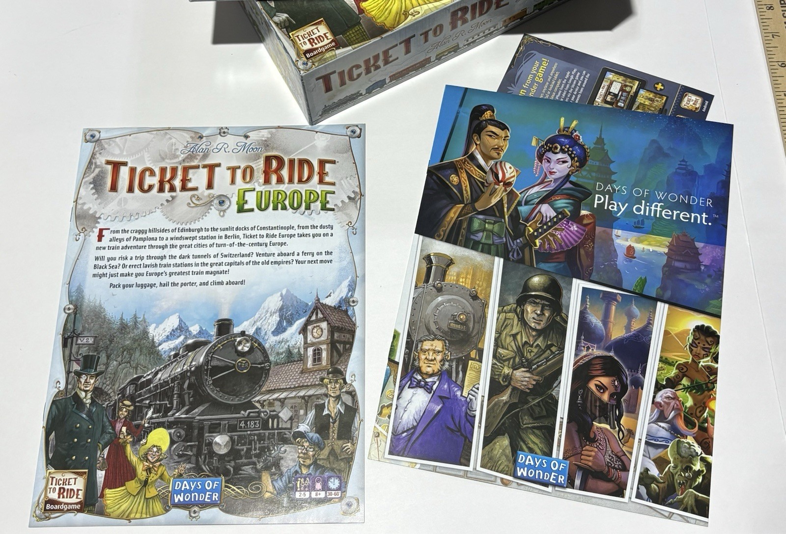 Ticket To Ride Europe Board Game EUC, Complete by Days Of Wonder
