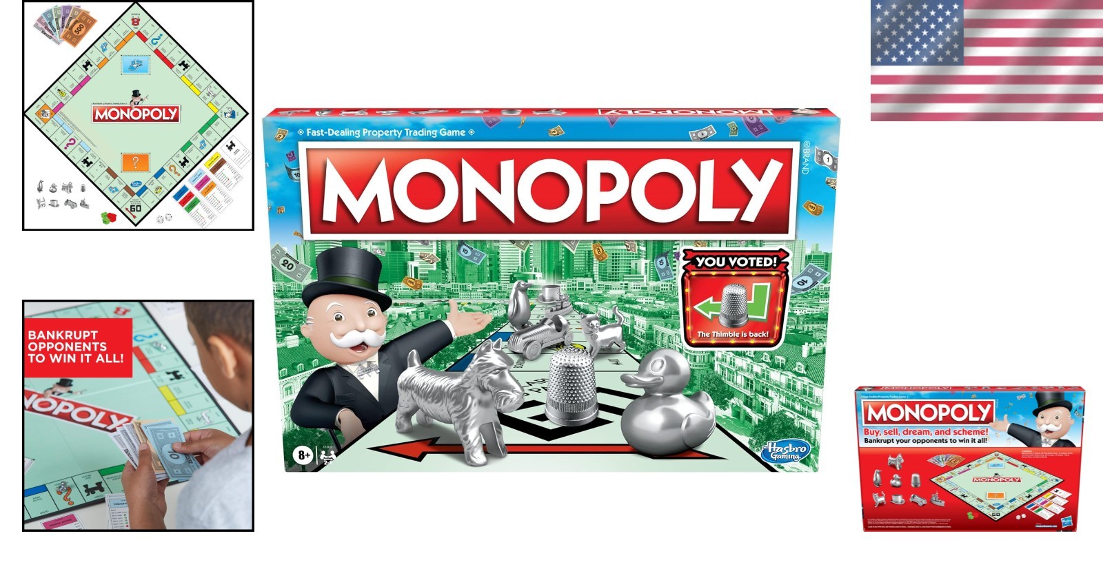 Token Vote Edition: Classic Family Board Game for Ages 8+ & 2 to 6 Players