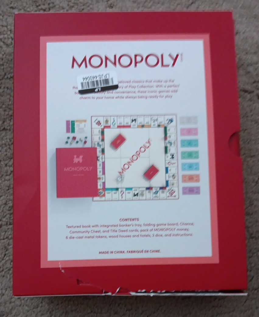 LIbrary of Play : Candy Land; Chess; Clue; Guess Who? Scattergories; Trouble;