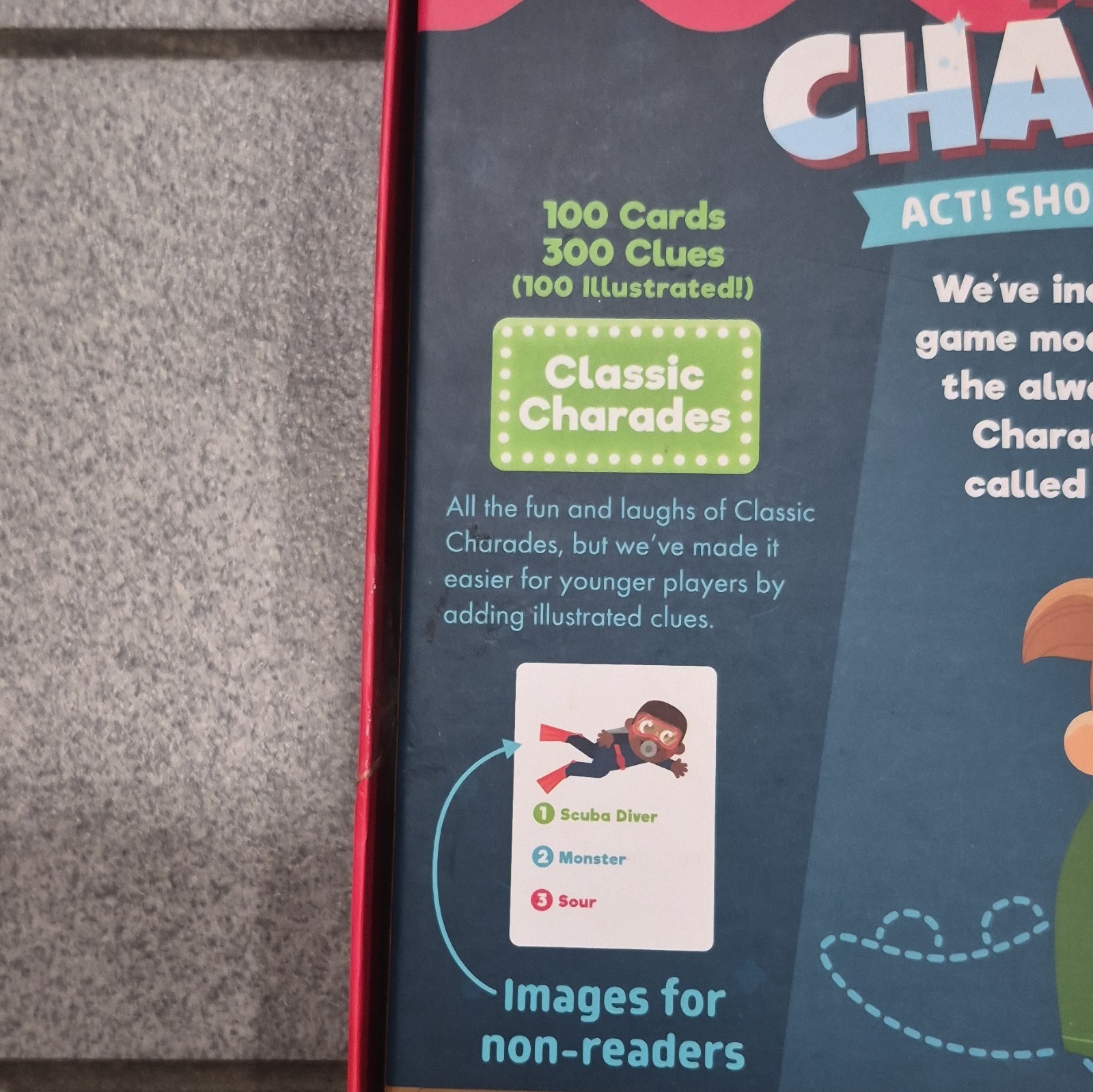 Chuckle & Roar Family Charades Card Game, 2 Ways to Play, Ages 5+, 3+ Players