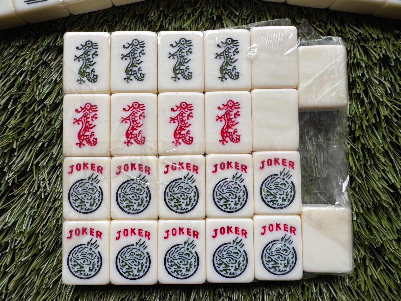 1.2” Traditional American Mahjong Tiles – 166 Tiles Total – IVORY