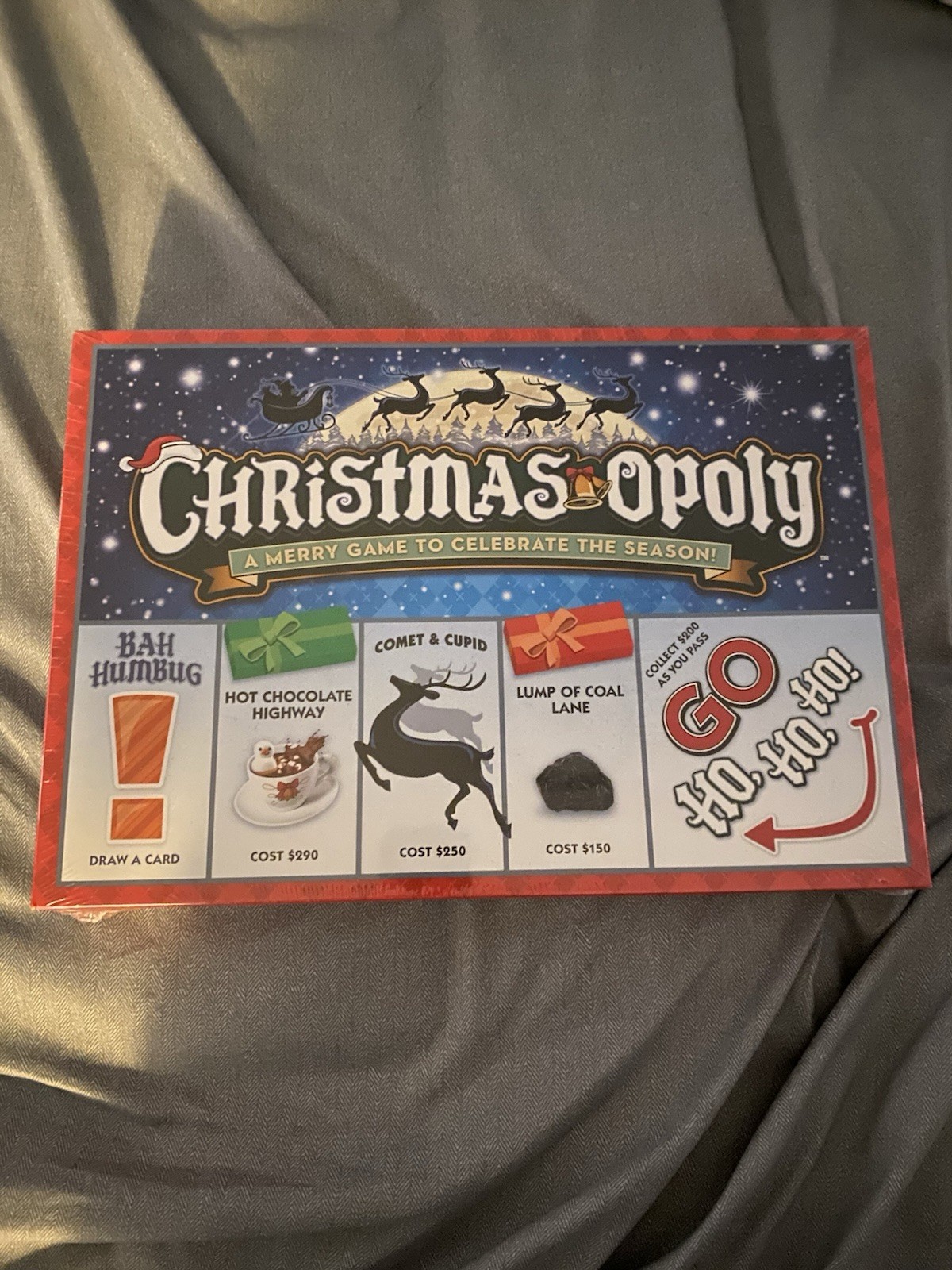 Christmas Opoly Board Game Christmas Theme Monopoly New Sealed