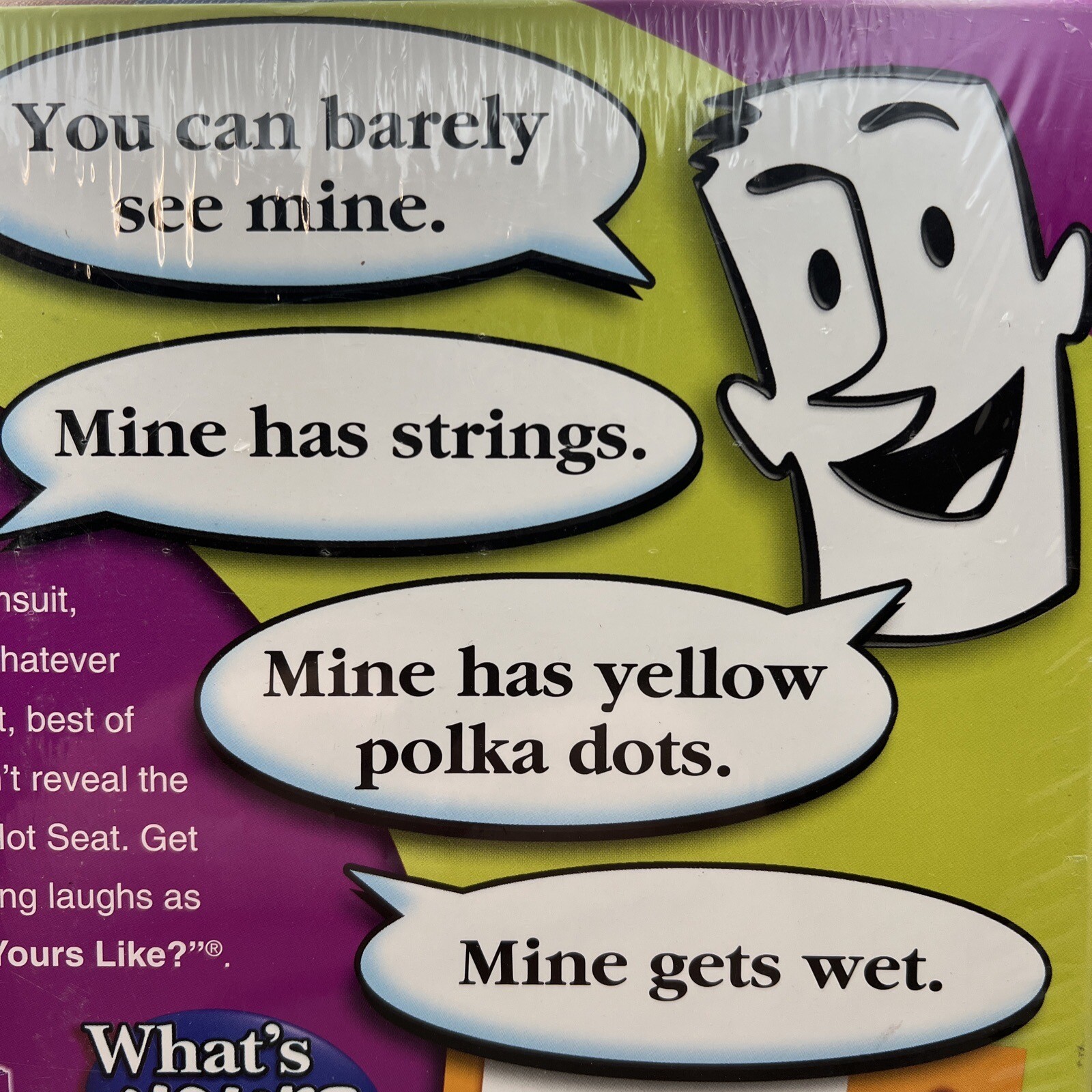 WHAT’S YOURS LIKE? Party Game By Patch Products Family Fun Hilarious Clever
