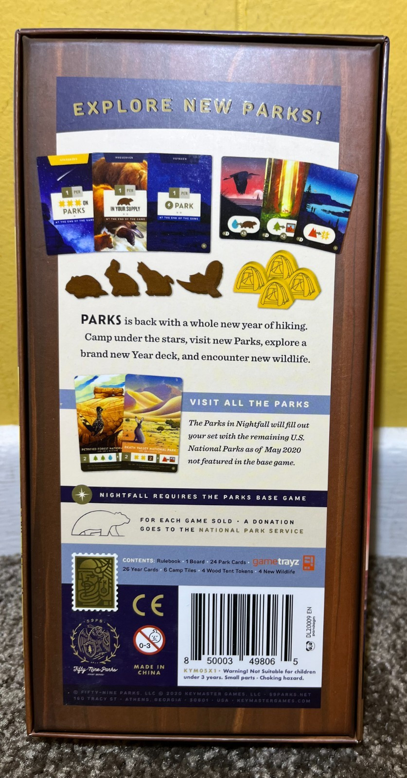 Keymaster Games: PARKS Board Game 1st Ed + Nightfall & Wildlife Expansions (NIS)