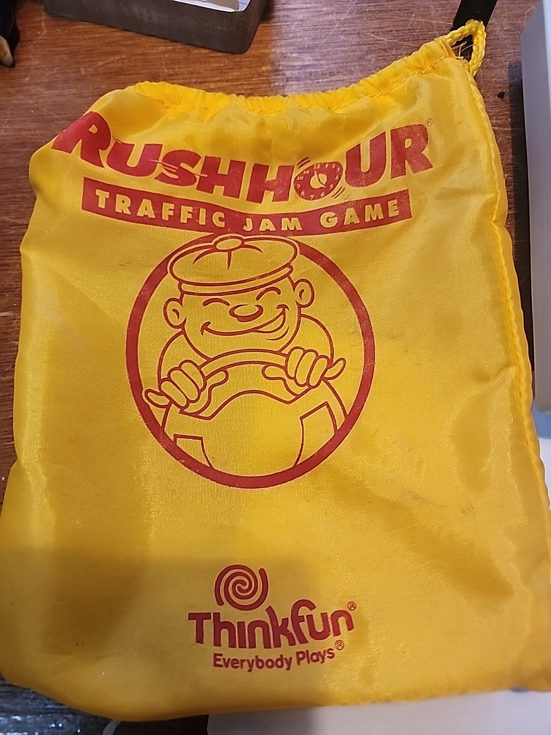 1996 ThinkFun Rush Hour Traffic Jam Game 10 Cars 40 Cards And Bag Complete