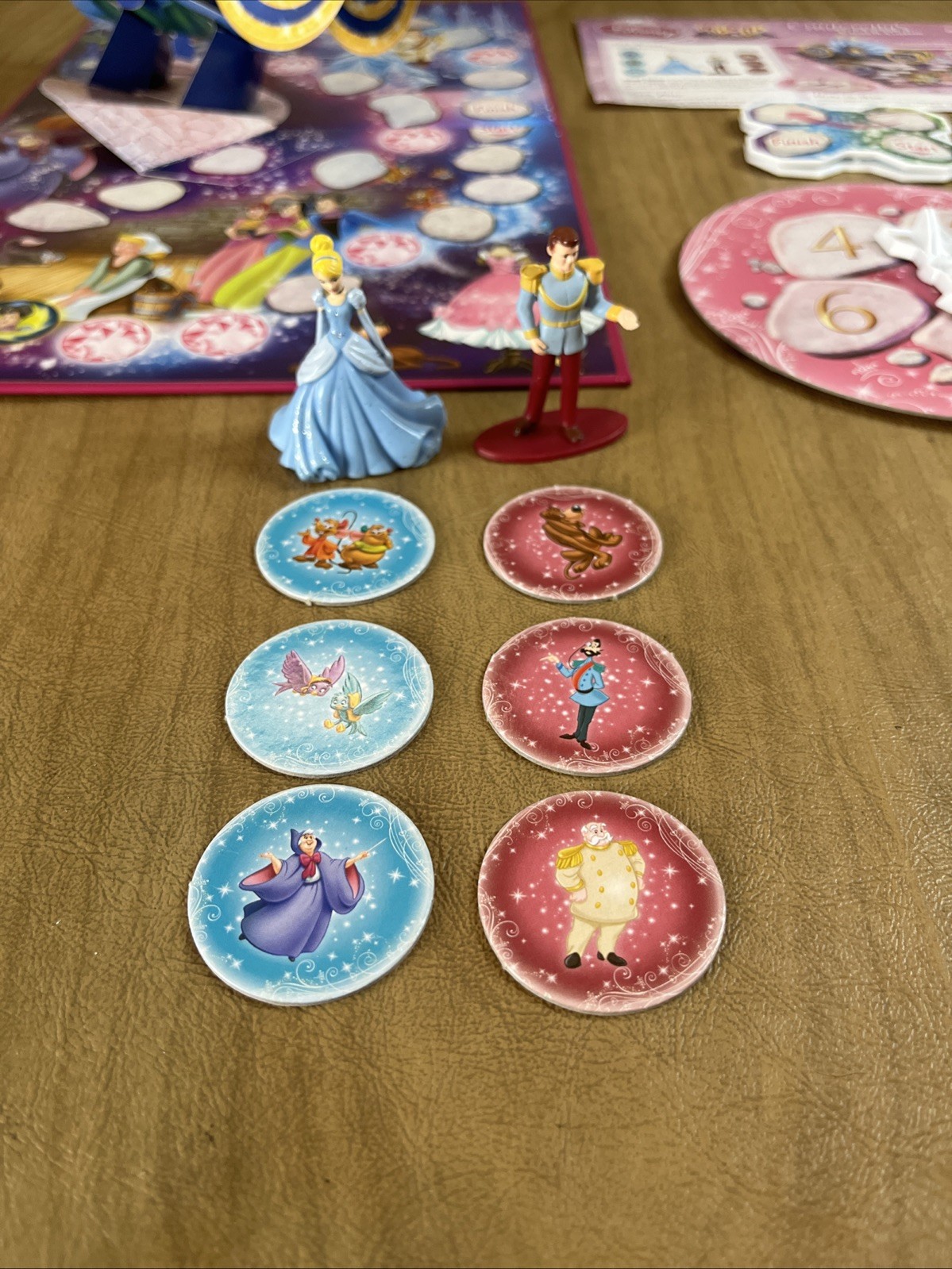 Disney Princess Pop-Up Magic Castle Tangled & Cinderellas Coach Board Games Lot