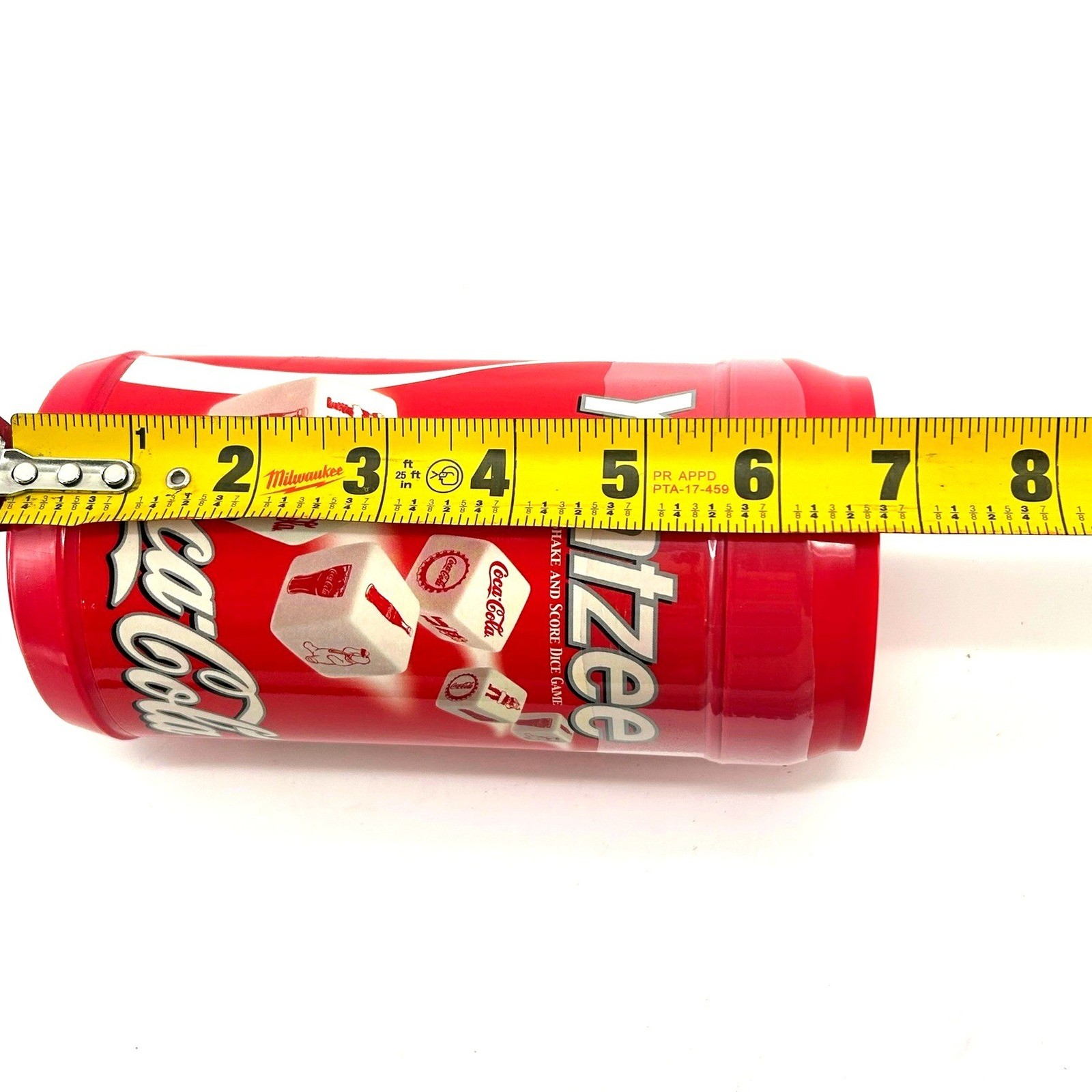 Yahtzee Coca-Cola Collector Edition Dice Game Coke Can Tin 2007 USAopoly Hasbro