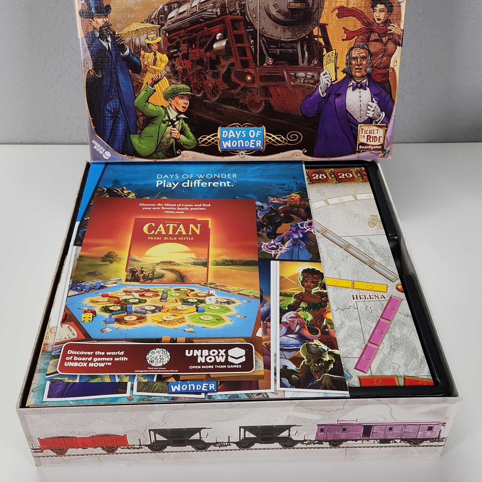 Ticket To Ride Board Game Alan R Moon Days Of Wonder Factory Sealed Contents
