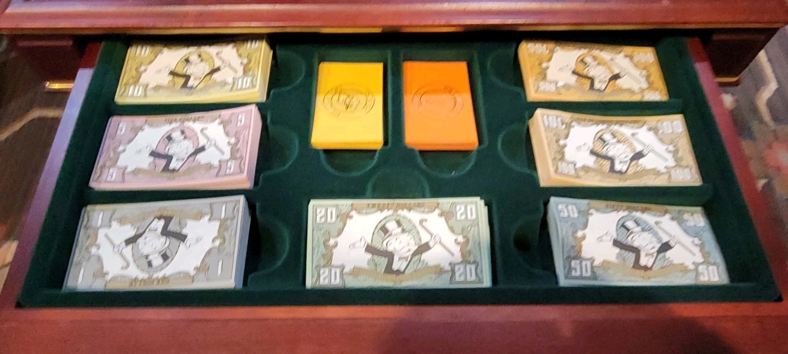 Monopoly Luxury Edition Wood Game Board 1991-Please Read Description