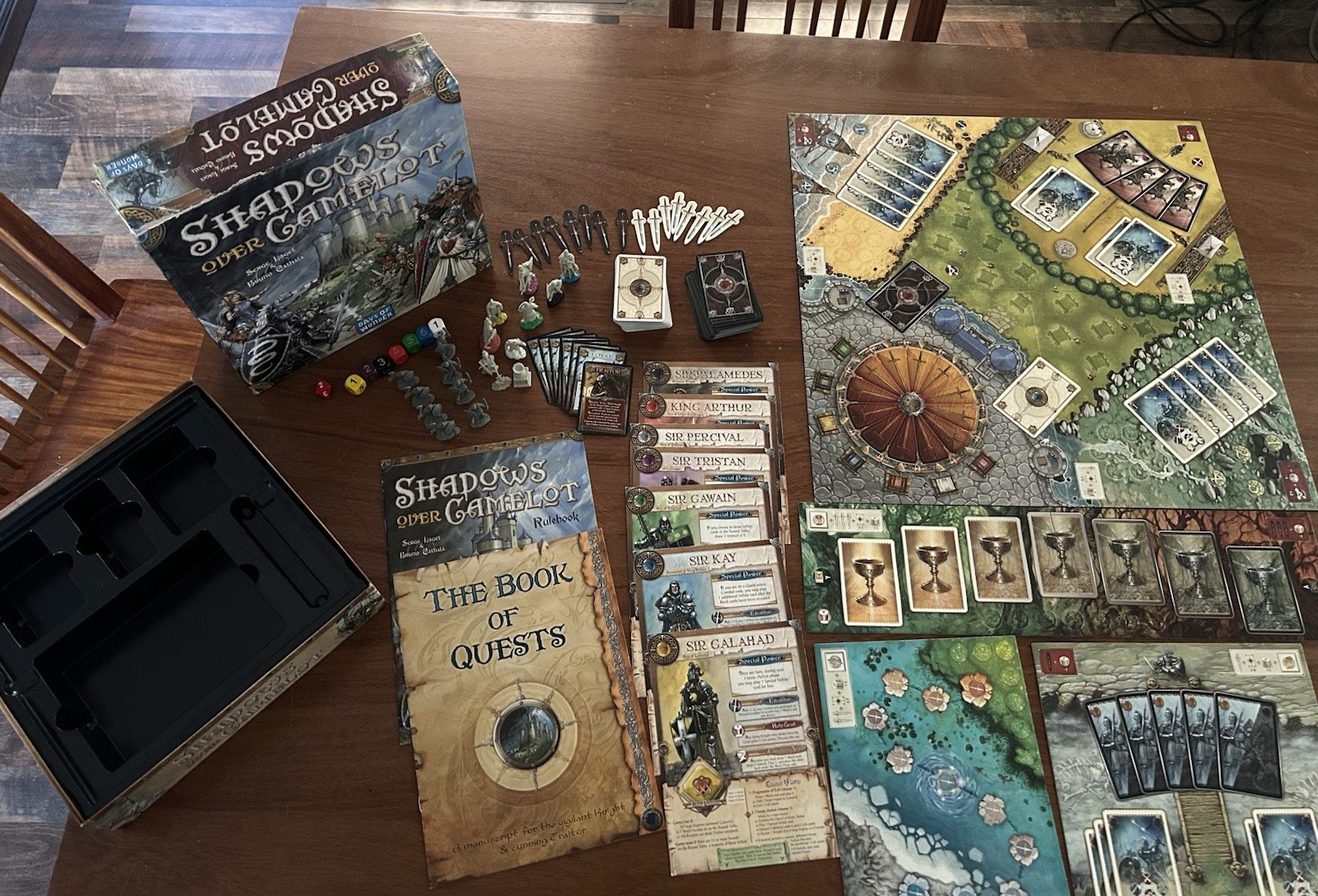 Days of Wonder Shadows Over Camelot Board Game Missing Siege Engines, Box Damage